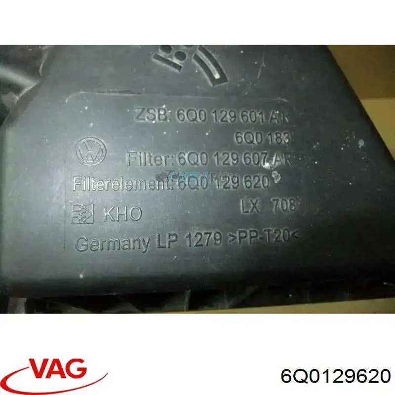 Filtro de aire 6Q0129620 VAG