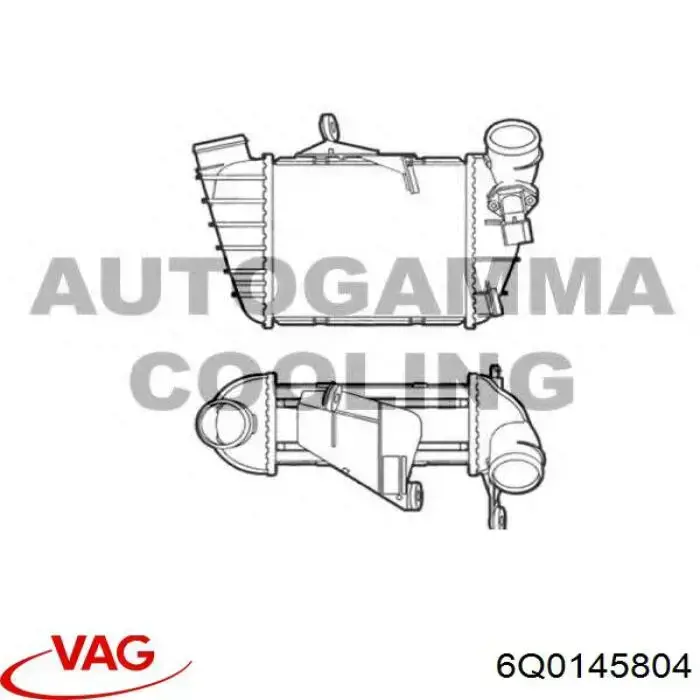 Comprar 6Q0145804 VAG Turbo intercooler