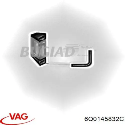 Manguera del intercooler VAG 6Q0145832C precio, desde 69,50 EUR