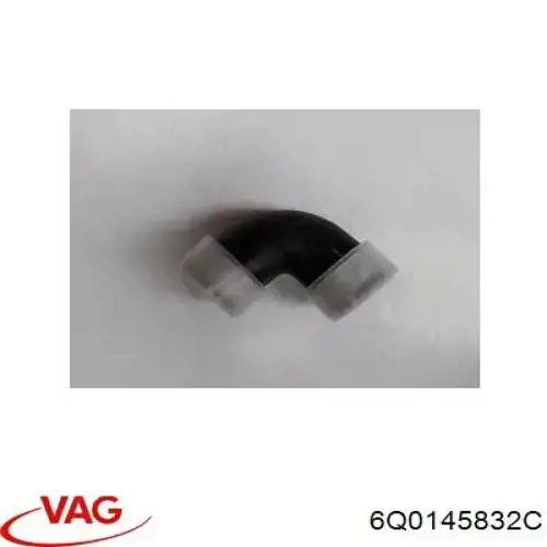 6Q0145832C VAG tubo flexible de aire de sobrealimentación inferior