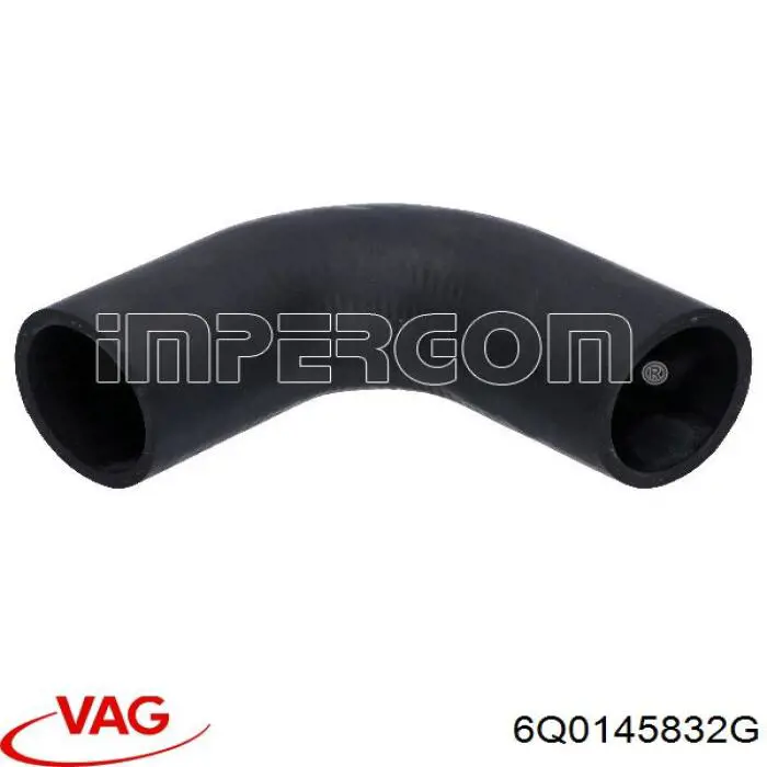 6Q0145832G VAG tubo flexible de aire de sobrealimentación inferior