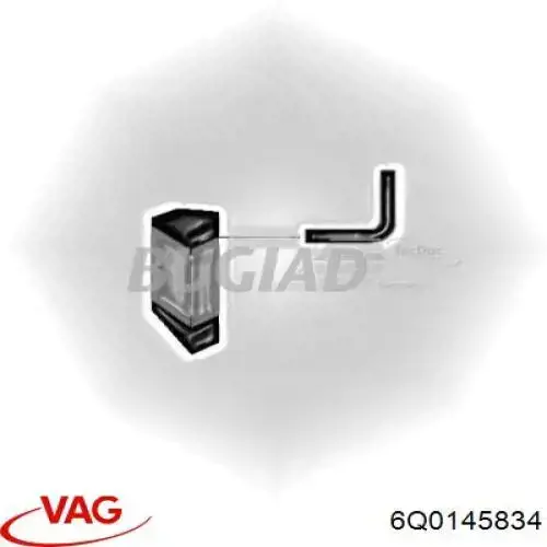 Manguera del intercooler VAG 6Q0145834 precio, desde 18,30 EUR