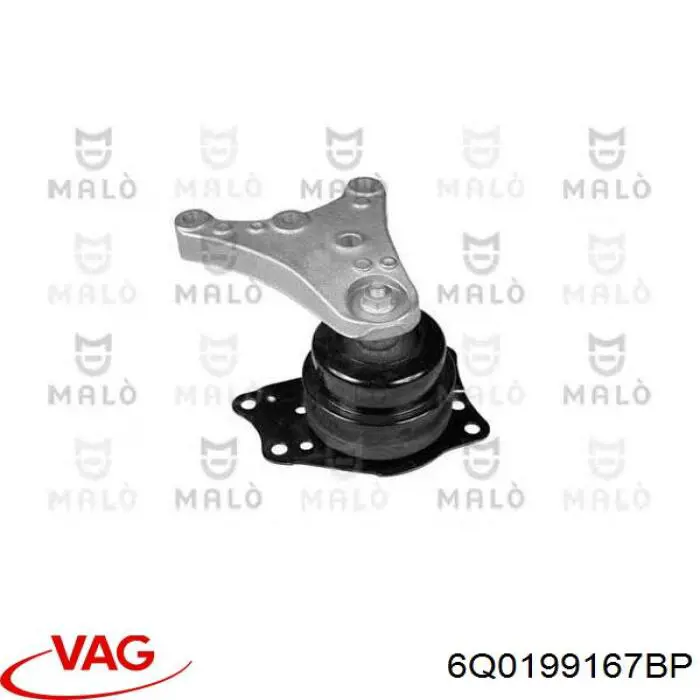 6Q0199167BP VAG Soporte de motor derecho