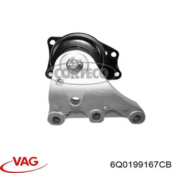 Soporte de motor derecho 6Q0199167CB VAG