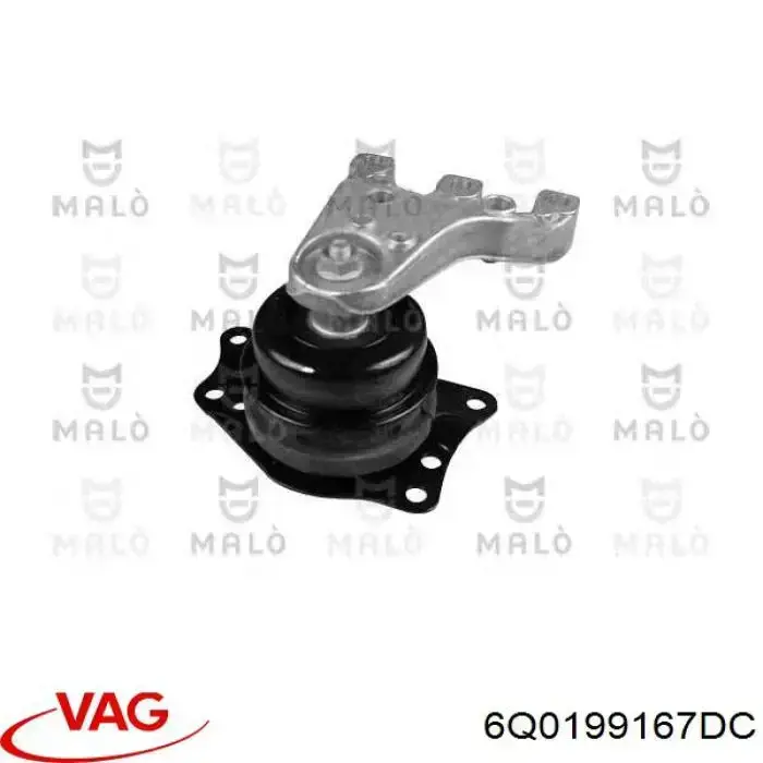 6Q0199167DC VAG soporte de motor derecho