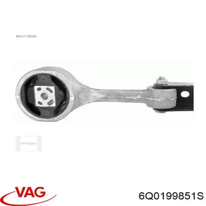 6Q0199851S VAG soporte de motor trasero