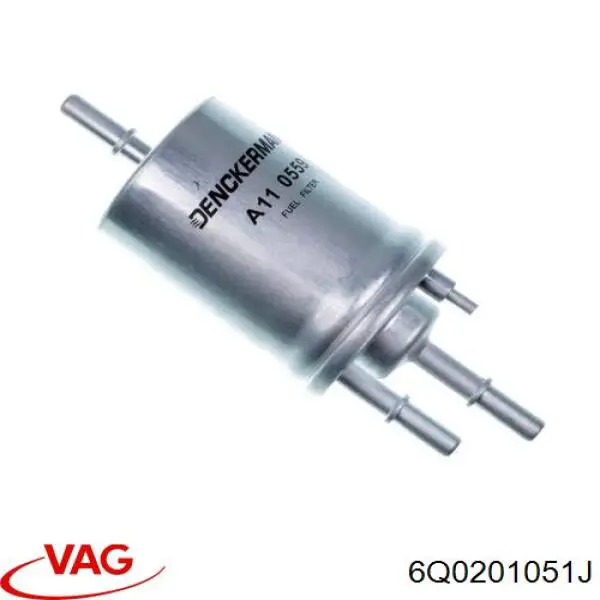 Filtro de combustible 6Q0201051J VAG
