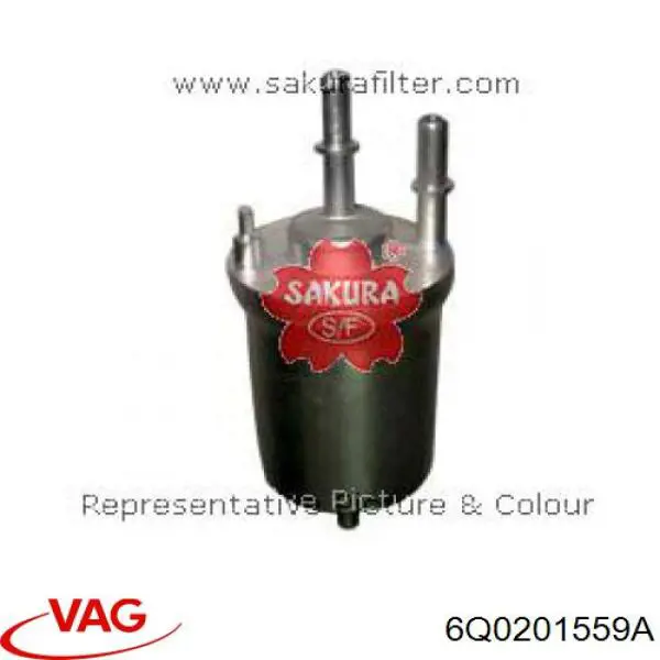 6Q0201559A VAG filtro combustible