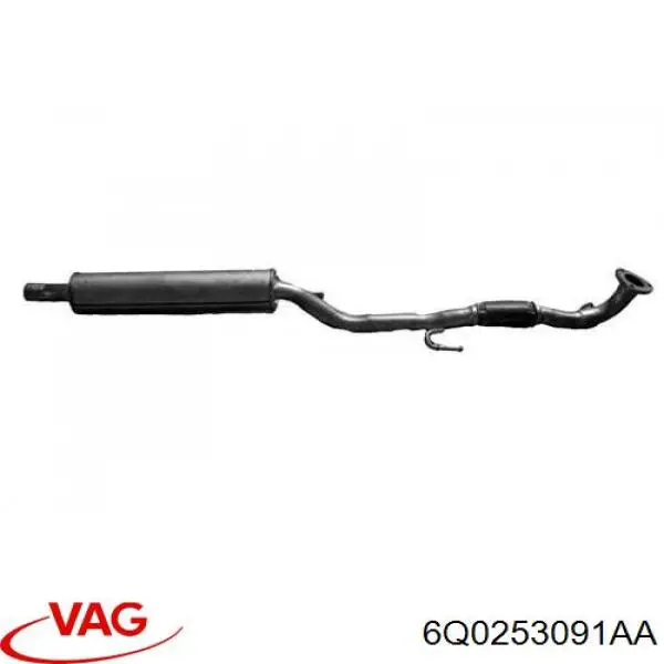 Comprar 6Q0253091AA VAG Tubo de admisión del silenciador de escape delantero