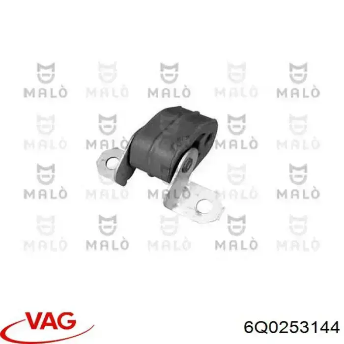 6Q0253144 VAG Soporte trasero del silenciador
