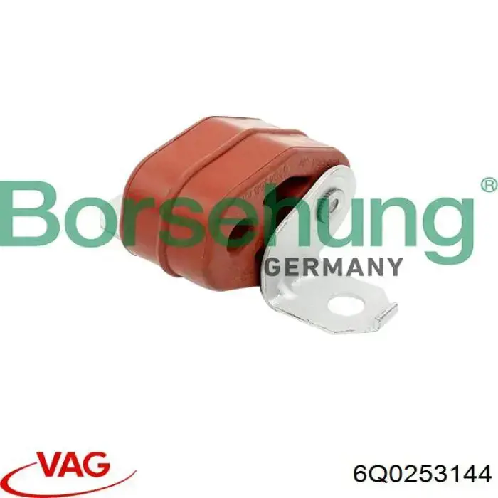 Soporte trasero del silenciador 6Q0253144 VAG