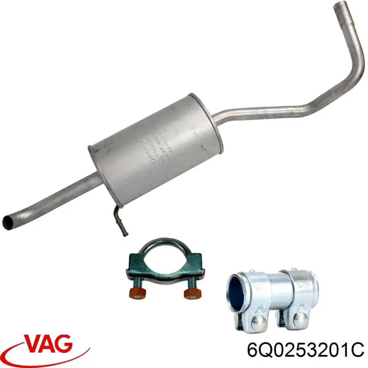 Silenciador central VAG 6Q0253201C precio, desde 34,69 EUR