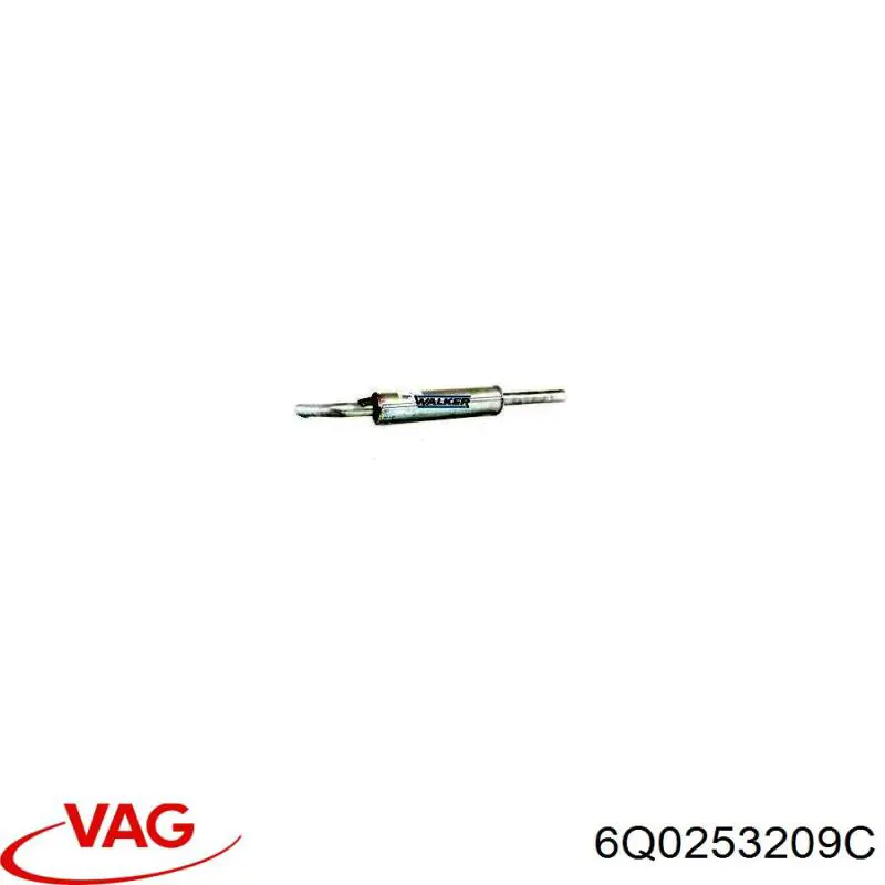 6Q0253209C VAG silenciador posterior