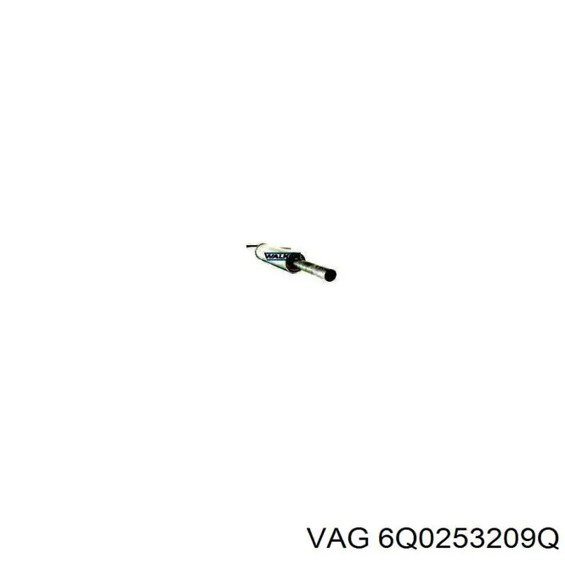 Comprar 6Q0253209Q VAG Silenciador trasero
