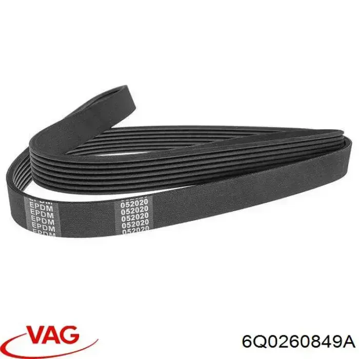 Correa de alternador 6Q0260849A VAG