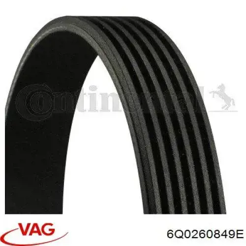 Correa de alternador 6Q0260849E VAG