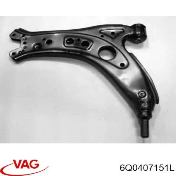 Brazo inferior izquierdo/derecho de suspensión delantera 6Q0407151L VAG