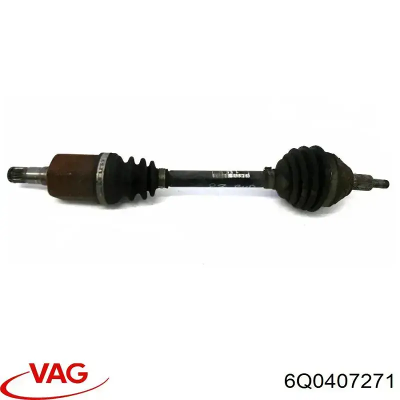 Semieje delantero izquierdo VAG 6Q0407451FX