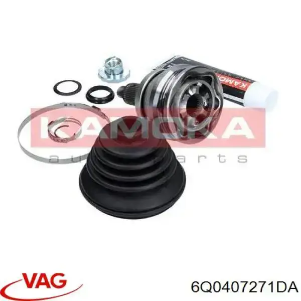 Semieje delantero izquierdo VAG 6Q0407271DA precio, desde 102,32 EUR