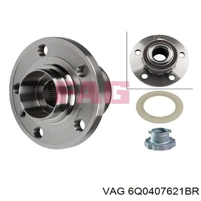 Cubo de rueda delantero Seat Ibiza 5 KJ1, KJG