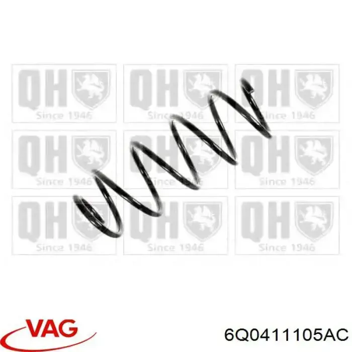 Muelle delantero VAG 6Q0411105AC precio, desde 21,42 EUR