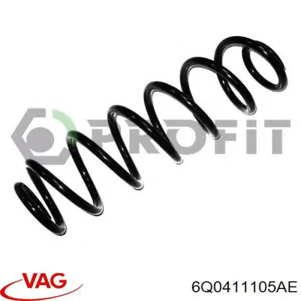 Muelle delantero VAG 6Q0411105AE precio, desde 19,30 EUR