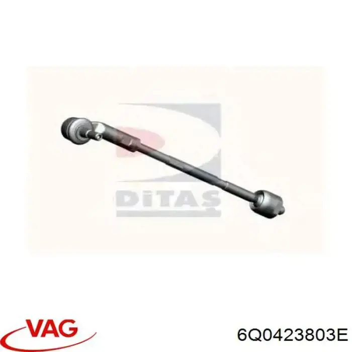 Barra de dirección completa izquierda 6Q0423803E VAG