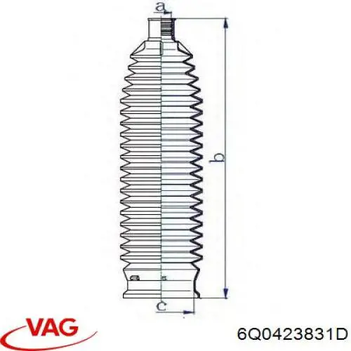 Fuelle, dirección Volkswagen Polo 5 6R1, 6C1