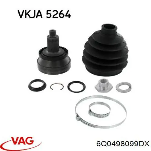 Junta homocinetica 6Q0498099DX VAG