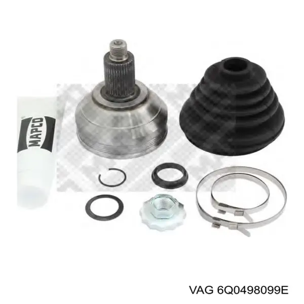Junta homocinética exterior delantera VAG 6Q0498099E