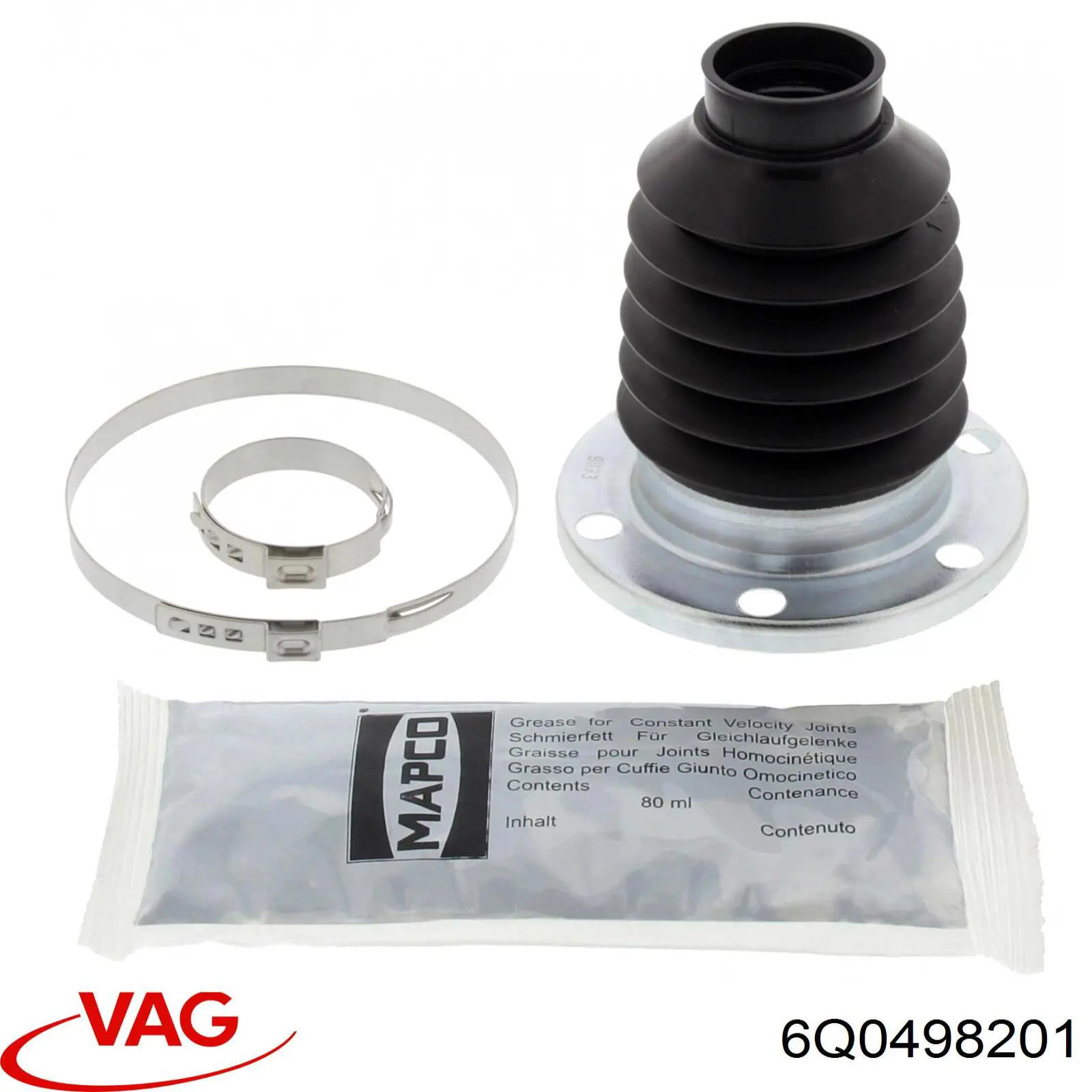 6Q0498201 VAG Fuelle palier delantero interior
