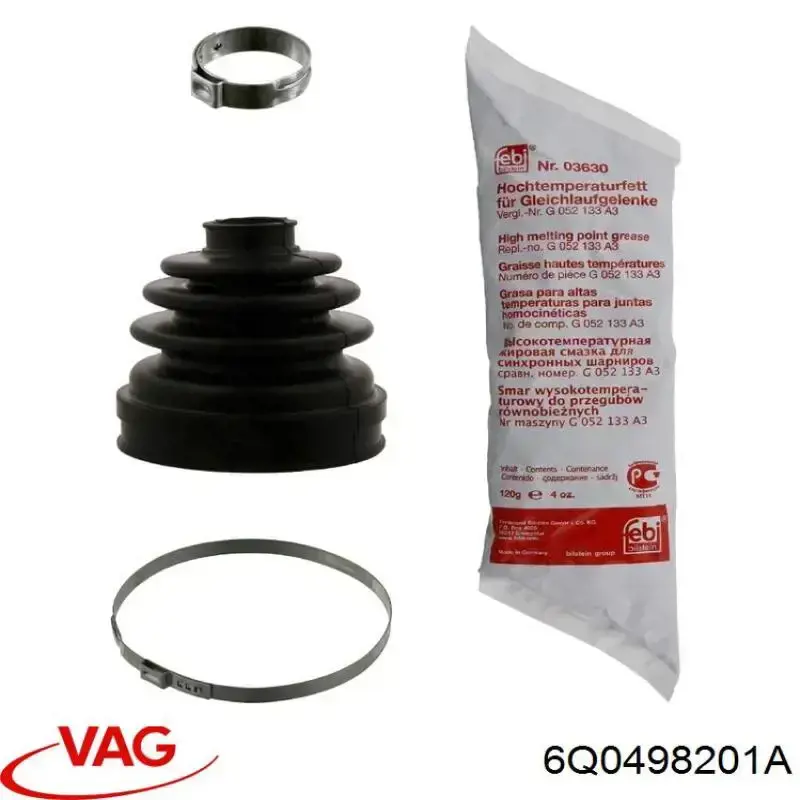 Fuelle de semieje delantero interior 6Q0498201A VAG