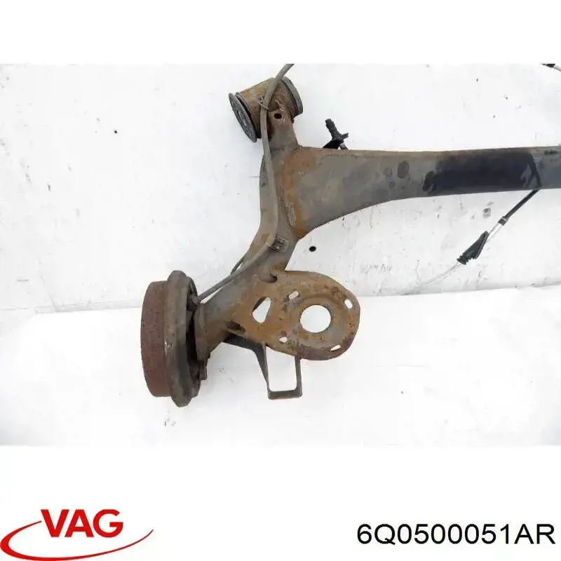 6Q0500051BC VAG subchasis trasero soporte motor