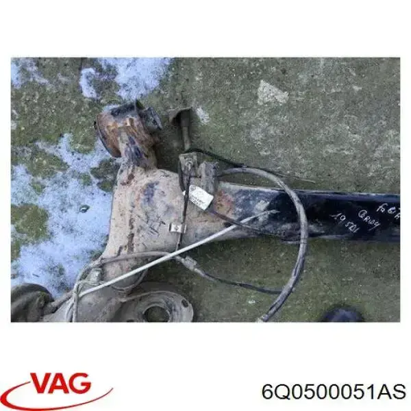 Subchasis trasero soporte motor VAG 6Q0500051AS precio, desde 219,25 EUR