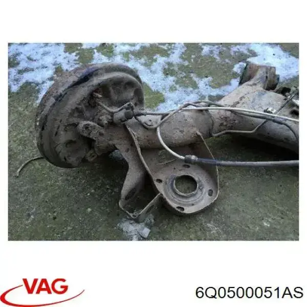 6Q0500051AS VAG Subchasis trasero soporte motor