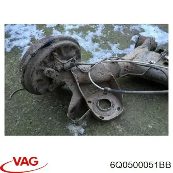 Subchasis trasero VAG 6Q0500051BB