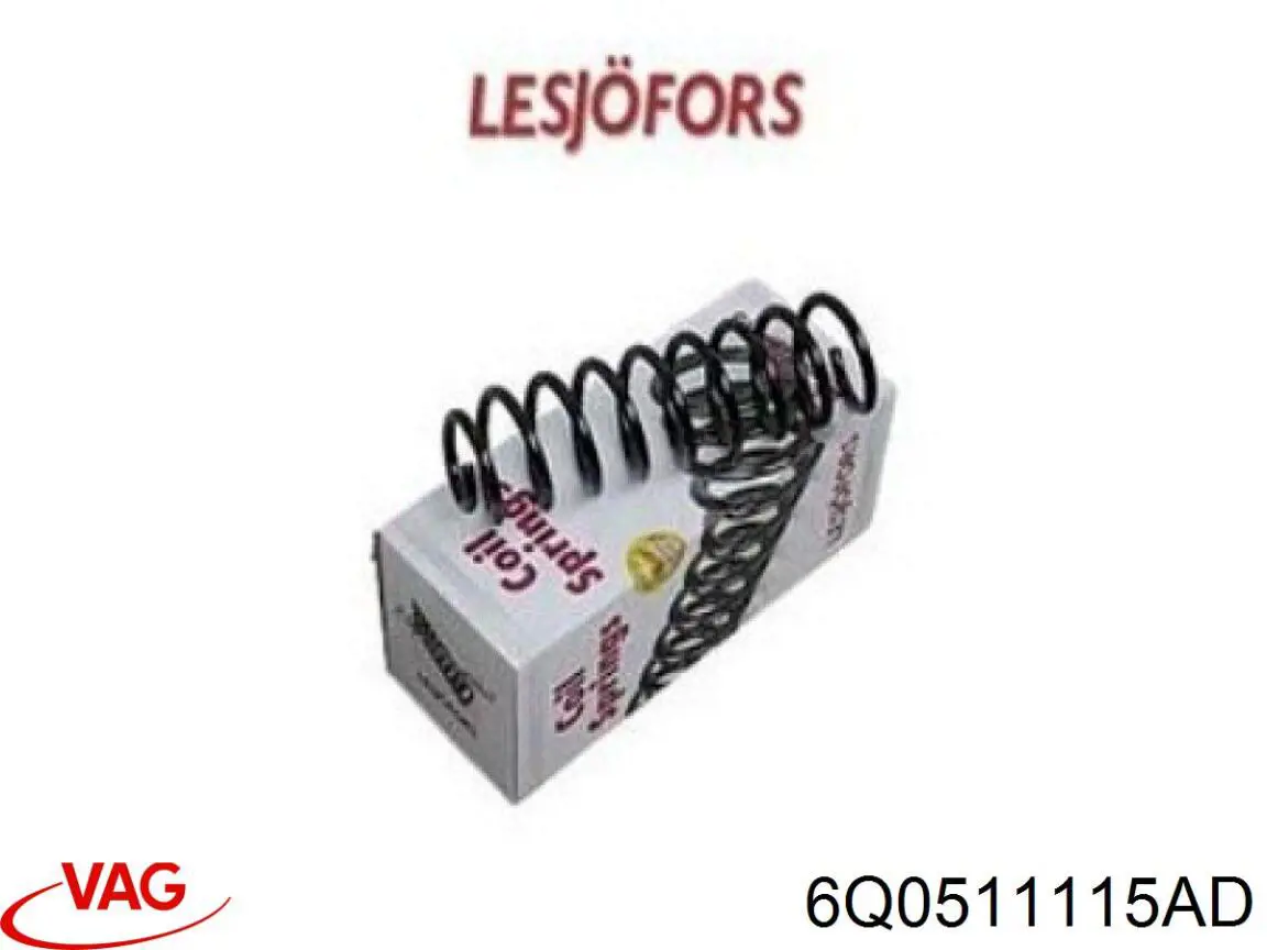 6Q0511115AD VAG Muelle trasero