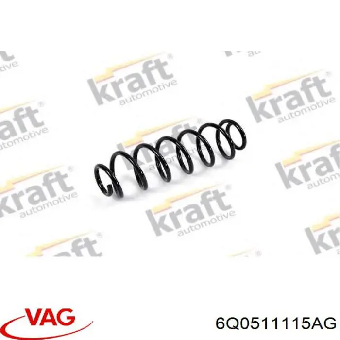 Comprar 6Q0511115AG VAG Muelle de eje trasero