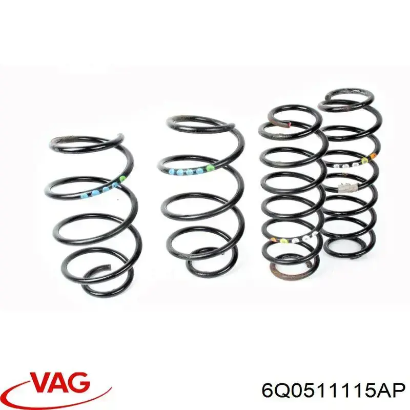 Muelle de suspensión trasero VAG 6Q0511115AP precio, desde 116,81 EUR
