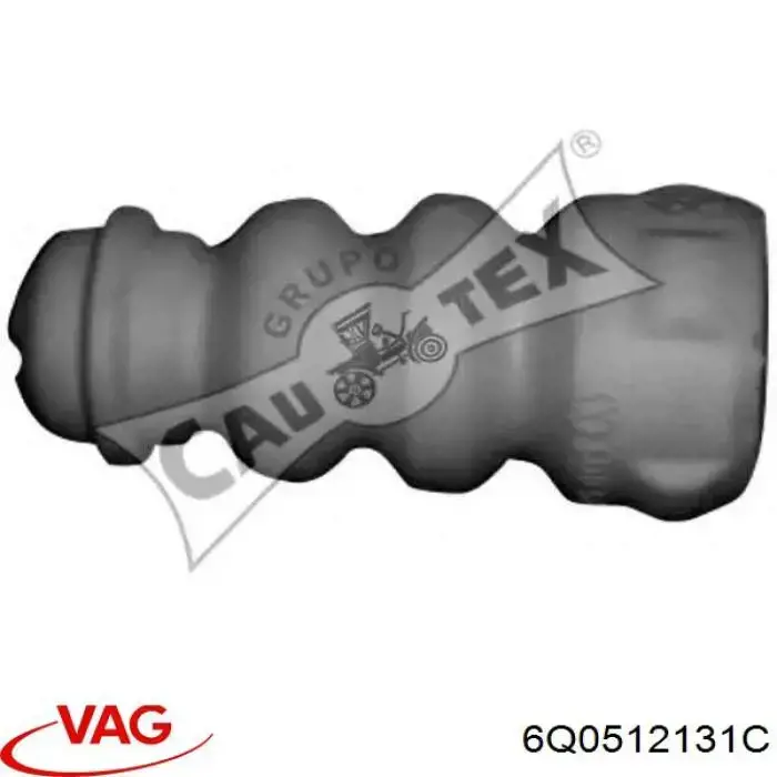 6Q0512131C VAG Tope de amortiguador trasero