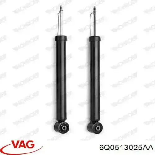 Amortiguador trasero VAG 6Q0513025AA precio, desde 31,93 EUR