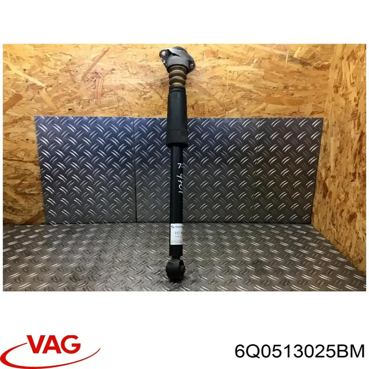 Amortiguador trasero 6Q0513025BM VAG