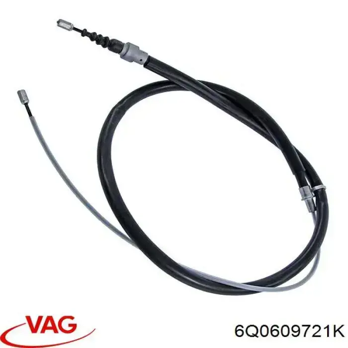 Cable de freno de mano trasero derecho/izquierdo VAG 6Q0609721K