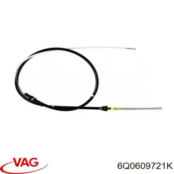 6Q0609721K VAG cable de freno de mano trasero derecho/izquierdo