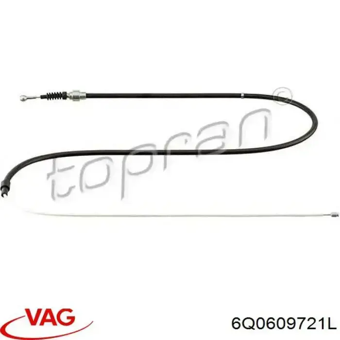 6Q0609721L VAG cable de freno de mano trasero derecho/izquierdo