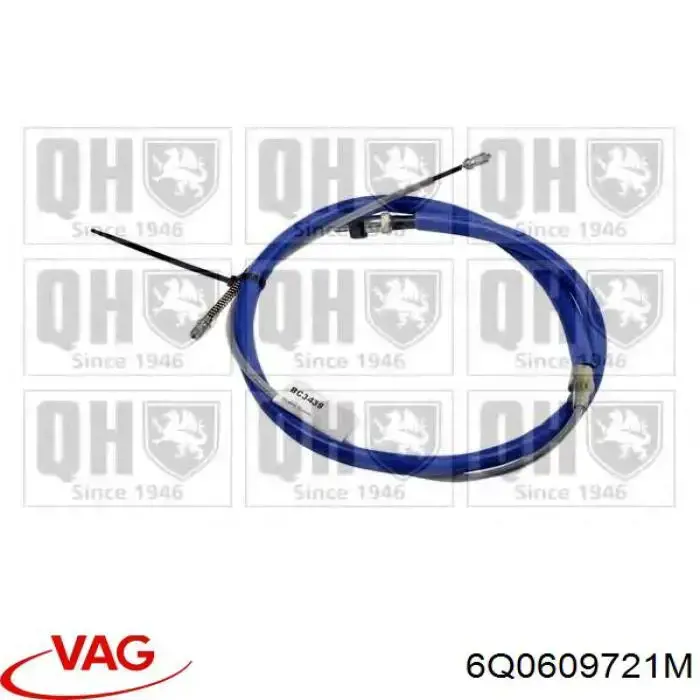 Comprar 6Q0609721M VAG Cable de freno de mano trasero derecho/izquierdo
