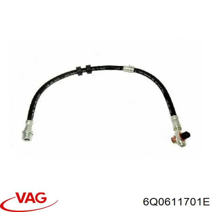 6Q0611701E VAG Tubo de frenos delantero