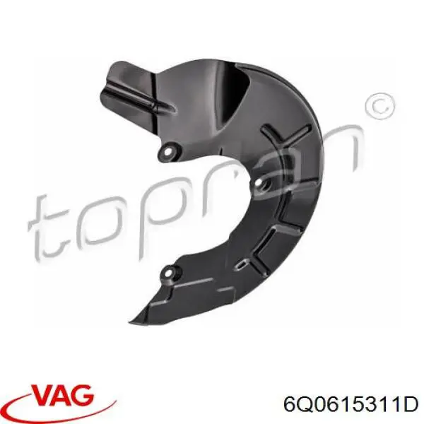 Comprar 6Q0615311D VAG Protector del disco de freno delantero izquierdo