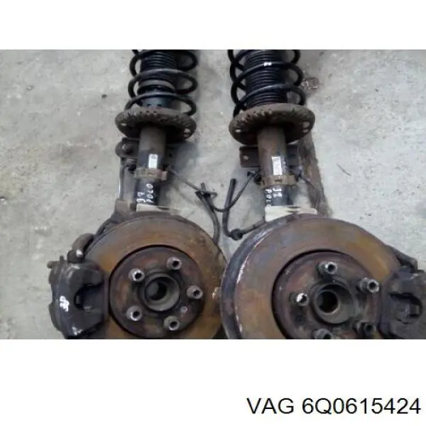 6Q0615424 VAG pinza de freno trasero derecho