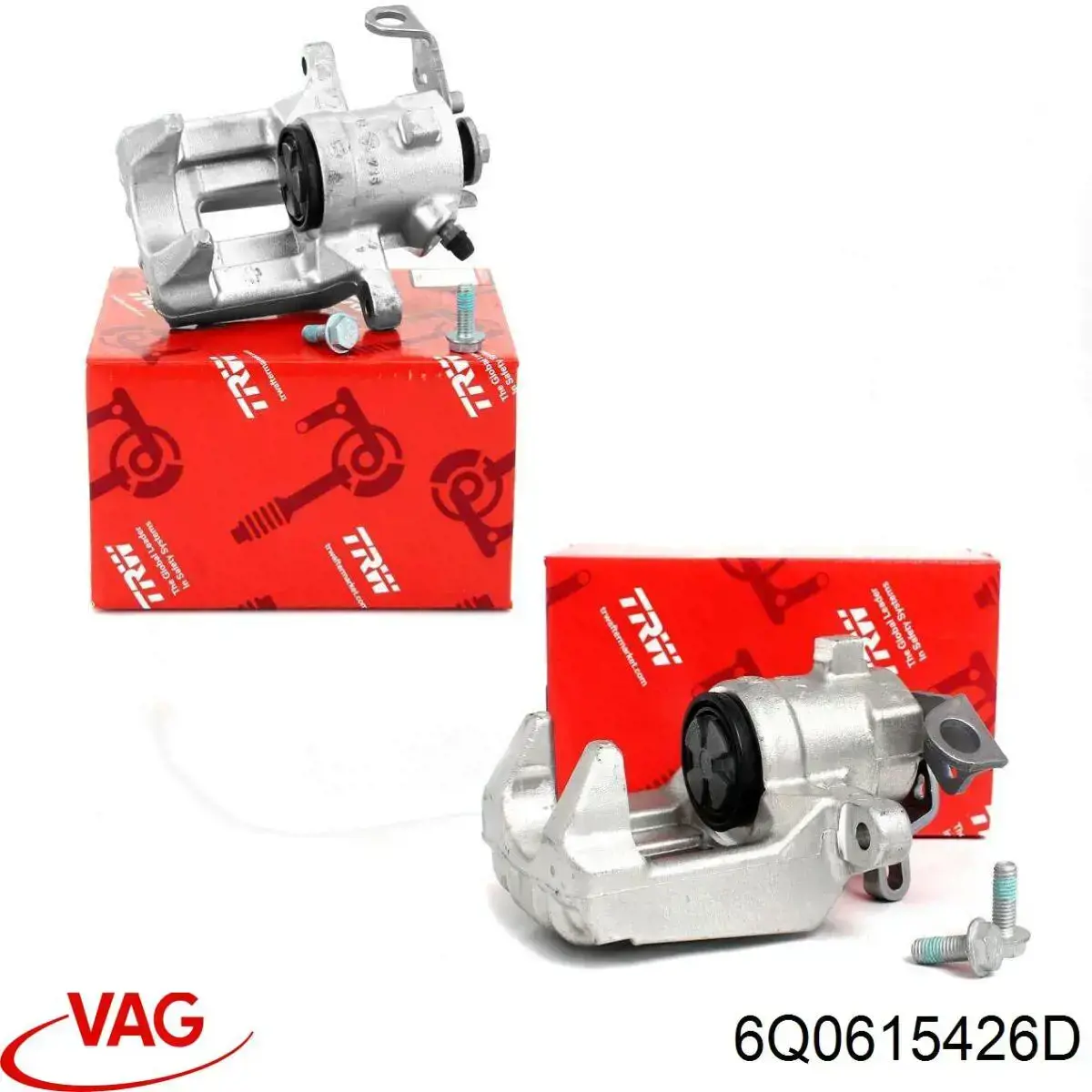 Soporte de la pinza de freno trasera 6Q0615426D VAG